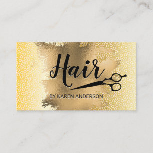 Gold Foil   Geometric Circular Pattern Appointment Card