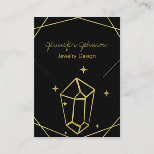 Gold Foil Geometric Necklace Display Card