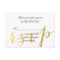 Gold Foil Glamour Printed | Wedding RSVP Card