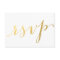 Gold Foil Glamour Printed | Wedding RSVP Card
