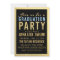 Gold Foil Glitter Graduation Party Invitation