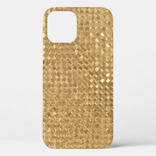 Gold foil, glitter seamless texture. iPhone 12 case