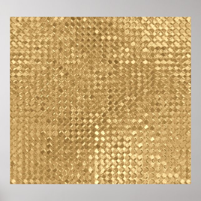 Gold foil, glitter seamless texture. poster (Front)