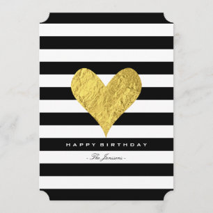 Gold Foil Heart Card