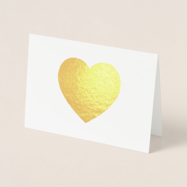 Gold Foil Heart Card (Front)