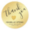 Gold Foil Heart Thank You Graduation Stickers