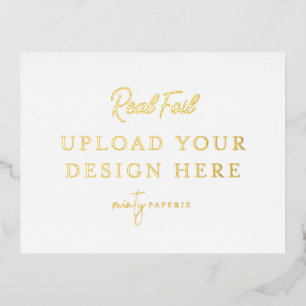 Gold Foil Landscape Postcard