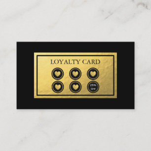Gold Foil Loyalty Card
