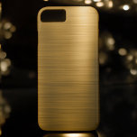 Gold Foil Luxury Metallic Pattern iPhone 8/7 Case<br><div class="desc">Gold Foil Luxury Faux Metallic Stainless Steel Monogram Simple and Elegant Pattern Case. This Pattern case can be customised to include your first name.  Please contact the designer for custom matching products.</div>