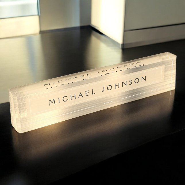 Gold Foil | Luxury Professional Executive Nameplate (Creator Uploaded)