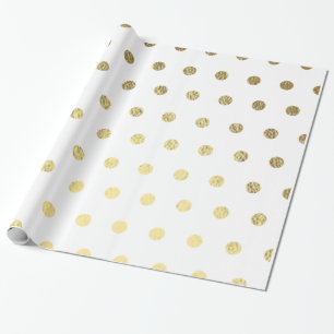 Gold Foil PolkaDot Wrapping Paper
