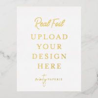 Gold Foil Portrait Postcard