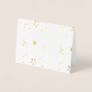 Gold Foil Pretty Festive Happy Christmas Card