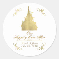 Gold Foil Princess Castle Storybook Wedding