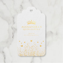 Gold Foil Quinceañera Emerald Green Floral