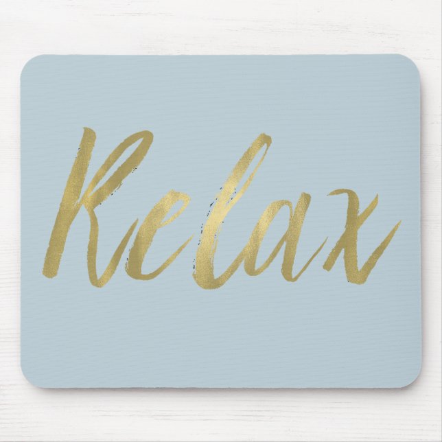Gold Foil Relax Mouse Mat (Front)