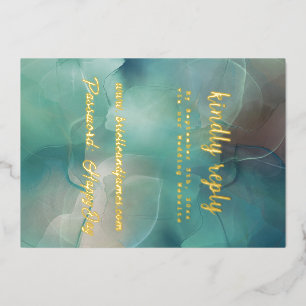 Gold Foil RSVP Announcement