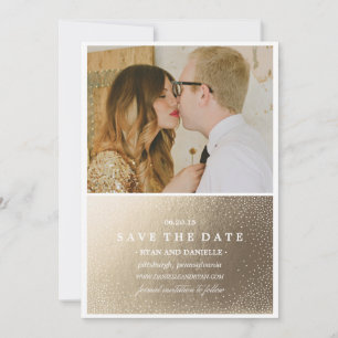 GOLD FOIL SAVE THE DATE Save the Date Announcement