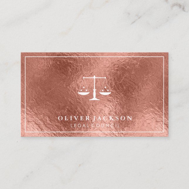 Gold Foil Shine | Metallic Business Card (Front)