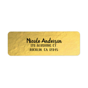 Gold Foil Shine Modern Elegant Chic Wedding