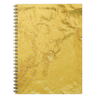 Gold Foil: Shiny Abstract Texture Notebook