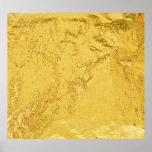 Gold Foil: Shiny Abstract Texture Poster