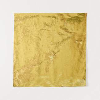 Gold Foil: Shiny Abstract Texture Tapestry