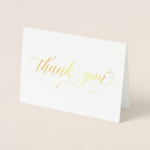 Gold Foil - simple minimalist thank you card