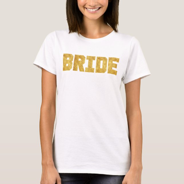 Gold Foil Sporty Bride Tee (Front)