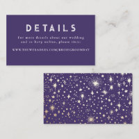 Gold Foil Stars Celestial Wedding Details