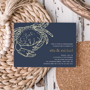Gold Foil Summer Crab Feast Party