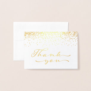Gold Foil Thank You Notecard Card
