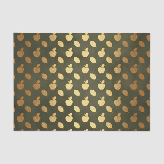 Gold Foil Thanksgiving Tissue Paper (Front)