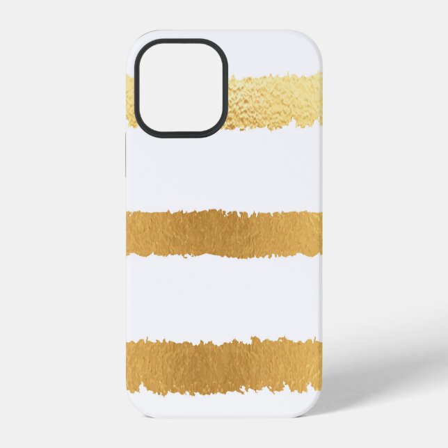 Gold foil, vintage seamless pattern. iPhone case (Back)