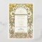 Gold Foil Vintage Wedding Invitations Art Nouveau