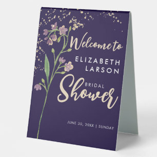 Gold Foil Watercolor Wildflower Bridal Shower