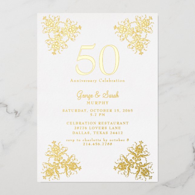 Gold Foil We still do Wedding Anniversary Party  (Front)