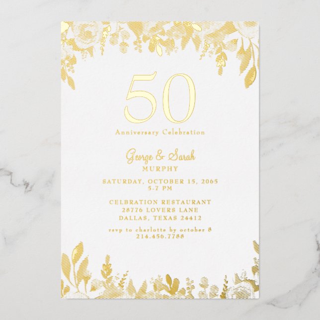 Gold Foil We still do Wedding Anniversary Party II (Front)
