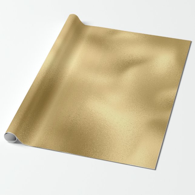 Gold Foil Wrapping Paper (Unrolled)