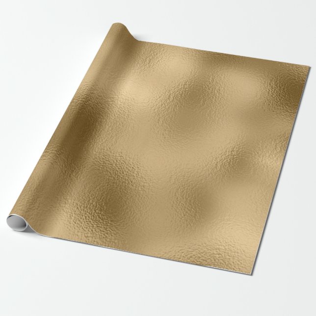 Gold Foil Wrapping Paper (Unrolled)