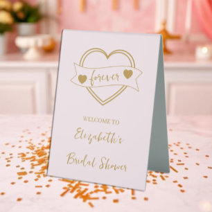 Gold Forever Hearts Bridal Shower