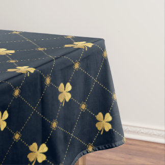 Gold Four Leaf Clover Tablecloth
