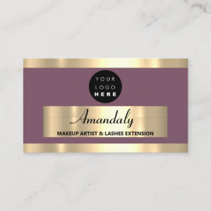  Gold Frame Fashion Beautique Shop Elegant Business Card