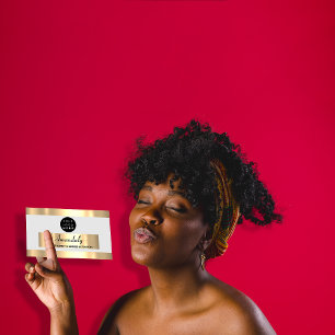  Gold Frame Fashion Beautique Shop Gray Grey  Business Card