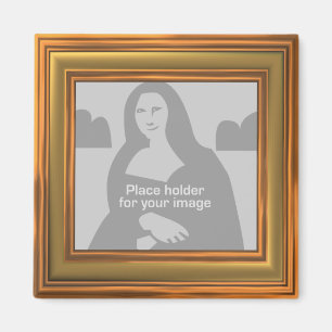 Gold Frame Template Magnet