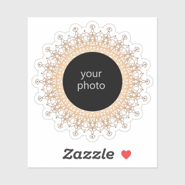 Gold frame , your photo (Sheet)