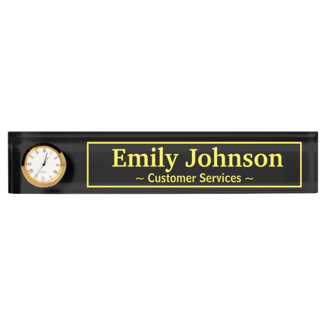 Gold Framed Nameplate (Front)
