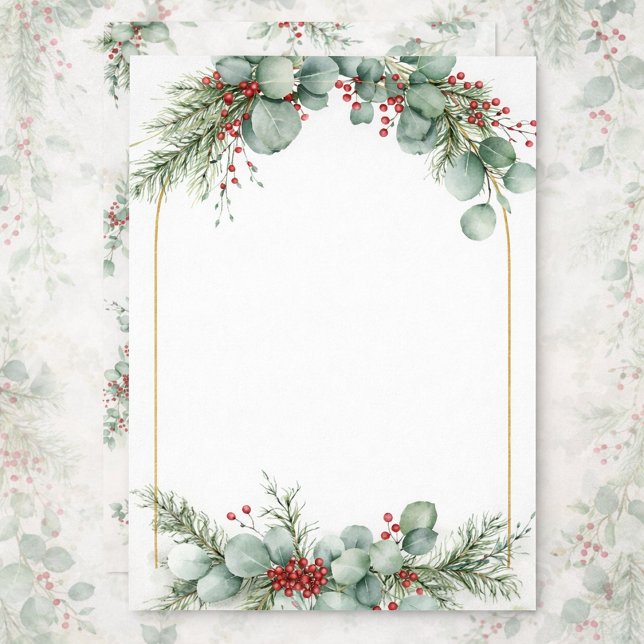 Gold-Framed Winter Wedding Invitation (Creator Uploaded)