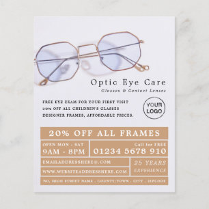 Gold Frames, Optician, Technical Practitioner Flyer