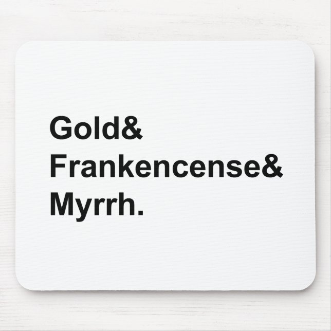 Gold Frankincense & Myrrh | Gifts of the Magi Mouse Mat (Front)